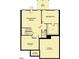This efficient basement layout features a recreation room and a bedroom with a walk-in closet at 1401 Malcus Ct # 58, Fuquay Varina, NC 27526