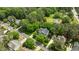 Charming home with lush landscaping in a serene neighborhood, aerial perspective at 1416 Heritage Links Dr, Wake Forest, NC 27587