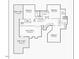 Detailed floor plan highlighting bedrooms, closets, and other unique features at 1605 Hunting Ridge Rd, Raleigh, NC 27615