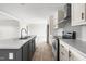 Modern kitchen featuring stainless steel appliances, sleek countertops, and contemporary finishes at 17 Star Dust Ln, Selma, NC 27576