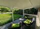 Relaxing front porch with comfortable wicker furniture, perfect for enjoying the outdoors at 1708 Sundial Pl, Raleigh, NC 27610