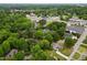 Lush green trees surround homes in this residential neighborhood with nearby commercial area at 2021 Sunnybrook Dr, Burlington, NC 27215