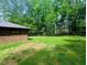 Spacious backyard with a well-maintained lawn and a fenced perimeter at 2100 Possum Trot Rd, Wake Forest, NC 27587