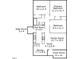 Detailed floor plan showcasing the layout, including bedrooms, kitchen, and living spaces with dimensions at 2222 Oak Ridge Blvd, Durham, NC 27707