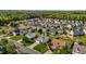 An aerial view of a vibrant suburban neighborhood featuring well-maintained lawns and diverse home styles at 2503 Macdougall Dr, Burlington, NC 27217