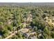 Stunning aerial view of a beautiful neighborhood with mature trees and well-maintained homes in the distance at 2708 Tryon Pines Dr, Raleigh, NC 27603