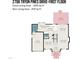 First floor floor plan with dimensions, including kitchen, dining, and living room at 2708 Tryon Pines Dr, Raleigh, NC 27603
