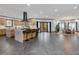 Open concept kitchen with large island and dining area at 3315 Denada Path, Durham, NC 27707