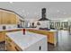 The spacious kitchen offers a modern design with an open concept, plenty of cabinets and countertop space at 3315 Denada Path, Durham, NC 27707