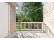 Patio features an exterior view, white wood railing, and exterior vinyl siding at 3325 Tarleton E, Durham, NC 27713