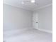 This bedroom is bright with a ceiling fan, plush carpeting, and modern trim at 40 Ridgeline Ct # 10, Pittsboro, NC 27312