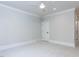 Large carpeted bedroom with ceiling fan, thick base molding, and neutral walls at 40 Ridgeline Ct # 10, Pittsboro, NC 27312