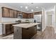 Beautiful kitchen with stainless steel appliances, granite countertops, and large island at 4005 Colleen Way, Kittrell, NC 27544