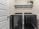 A laundry room with new Samsung washer and dryer at 4005 Colleen Way, Kittrell, NC 27544
