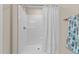 Shower with curtain at 4005 Colleen Way, Kittrell, NC 27544