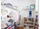 This closet has plentiful storage options with wire racks and built in shelves at 638 Boulder Point Dr, Chapel Hill, NC 27516
