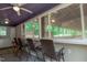 Patio features chairs and a view of the barn at 754 Epps Clark Rd, Siler City, NC 27344