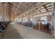 Barn interior features wood framing and individual horse stalls at 754 Epps Clark Rd, Siler City, NC 27344