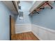 Organized closet space offering ample shelving and hanging storage for your belongings at 754 Epps Clark Rd, Siler City, NC 27344