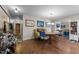 Dining room featuring hardwood floors and natural light at 754 Epps Clark Rd, Siler City, NC 27344