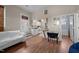 Functional kitchen features essential appliances and a breakfast bar, seamlessly connected to living space at 754 Epps Clark Rd, Siler City, NC 27344