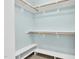 Organized walk-in closet with built-in shelving and ample storage space at 105 Parkmount Cir, Cary, NC 27519