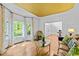 Sunlit living room with hardwood floors, large windows, and comfortable seating at 106 Birkhaven Dr, Cary, NC 27518