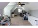 Versatile bonus room providing space for fun and exercise with a ceiling fan at 1108 Kalworth Rd, Wake Forest, NC 27587