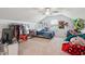 Attic bedroom featuring a sloped ceiling and natural light from the window at 115 Bourne Dr, Franklinton, NC 27525