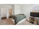 Neutral bedroom with carpet, natural light, and minimalistic design at 115 Bourne Dr, Franklinton, NC 27525