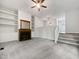 Bright living room featuring a fireplace, built-in shelving, and neutral decor at 122 Mallard Ct, Chapel Hill, NC 27517