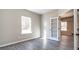 Neutral bedroom featuring natural light, view to another room through a glass paneled door at 1234 Pioneer Lot 3 Dr, Sanford, NC 27330