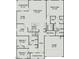 Detailed floor plan showcasing the layout of the home including room dimensions and layout at 1234 Pioneer Lot 3 Dr, Sanford, NC 27330