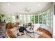 Sun-drenched room with comfortable seating, large windows, and natural light at 220 Glandon Dr, Chapel Hill, NC 27514