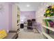 Cozy home office space with built-in shelving and a comfortable workstation at 330 Macallan Dr, Burlington, NC 27215