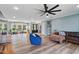 Spacious living room with wood floors and modern decor at 3540 Sellars Rd, Mebane, NC 27302
