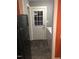Conveniently located laundry area adjacent to the kitchen, equipped with a washer and dryer at 405 Starrett Ct, Raleigh, NC 27603