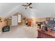 Bonus room featuring sloped ceilings and a versatile layout at 4612 River Farm Rd, Rocky Mount, NC 27803
