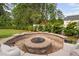 Outdoor fire pit area with comfortable seating, perfect for relaxing at 48 Falling Oak Ct, Clayton, NC 27520