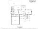 Detailed floor plan of the first floor showcasing kitchen, living room, garage, and outdoor patio at 48 Falling Oak Ct, Clayton, NC 27520