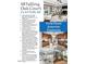 Flyer highlighting the interior design features of the first floor including kitchen and living spaces at 48 Falling Oak Ct, Clayton, NC 27520