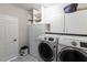 Well-organized laundry room with modern appliances, ample storage, and a practical design at 5129 Bartons Enclave Ln, Raleigh, NC 27613