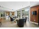 Inviting resident lounge area featuring comfortable seating, a nearby kitchen, and pool access at 618 N Boylan Ave # 400, Raleigh, NC 27603
