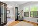 Bright office space with natural light, custom shutters, and easy access to other areas of the home at 66 Romie Ct, Pittsboro, NC 27312