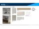 Interior finish selections with Divine color scheme featuring cabinets, countertops, flooring, carpet and kitchen backsplash at 1049 Winding Spring Dr, Mebane, NC 27302