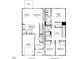 Detailed floor plan showcasing the layout of the home's first and second floors at 1051 Winding Spring Dr, Mebane, NC 27302