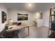 Office featuring desk, chair, bookshelf, with carpet and decor at 1053 Winding Spring Dr, Mebane, NC 27302