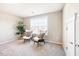 Comfortable bedroom showcasing neutral paint, carpet flooring, and natural light at 1085 Fairhaven Dr # 49, Mebane, NC 27302