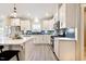 Kitchen with stainless steel appliances, subway tile backsplash, and white shaker cabinets at 1085 Fairhaven Dr # 49, Mebane, NC 27302