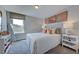 A bright and airy bedroom with a white color scheme at 1125 Sun Springs Rd, Wake Forest, NC 27587